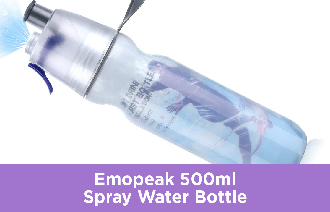 Emopeak 500ml Spray Water Bottle