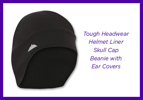 Tough Headwear Helmet Liner Skull Cap Beanie with Ear Covers